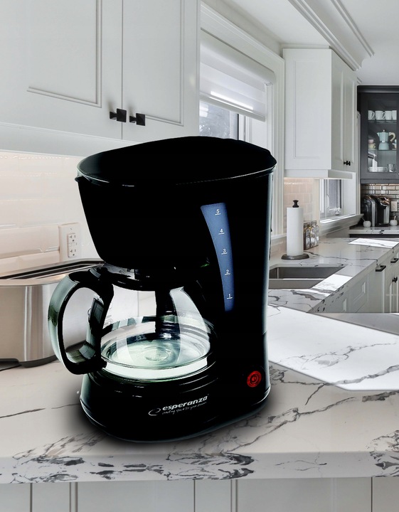 Ekspres przelewowy Esperanza Robusta EKC006 0,6 l CZARNY