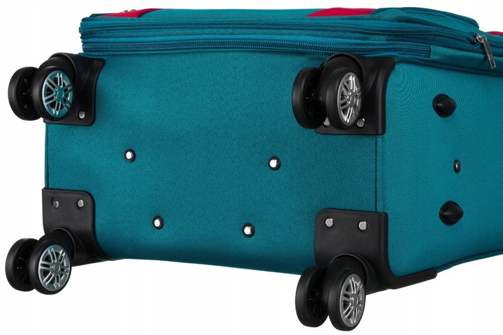 Walizka miękka na 4 kółkach ŚREDNIA pojemna solidna bagaż PETERSON