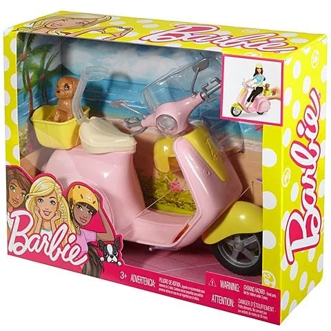 BARBIE SKUTER ZE SZCZENIACZKIEM FRP56 Mattel