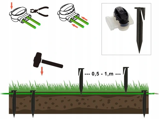 Przewód kabel ograniczający do kosiarki robota robotów 500m na szpuli 3.4mm