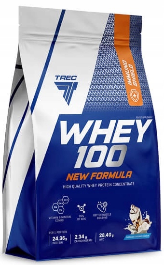 NOWE PYSZNE BIAŁKO WPC Trec Whey 100 700g SERWATKOWE PROTEINY NA MASĘ SIŁĘ