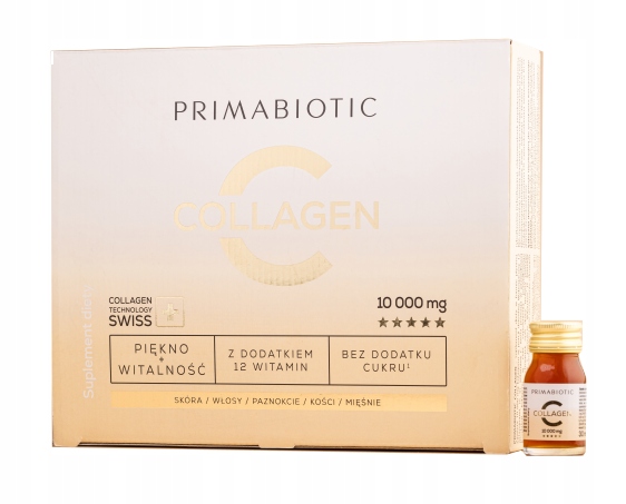 PRIMABIOTIC Collagen Shot 10 000 mg Kolagen brzoskwiniowy smak 30 x 30 ml