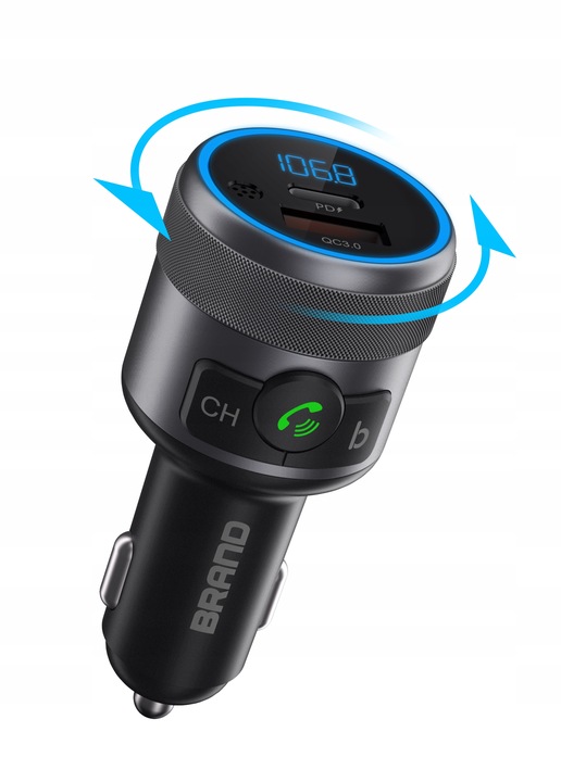 Bluetooth BT FM Transmiter Urbii QC PD Extra Bass Metal 42W