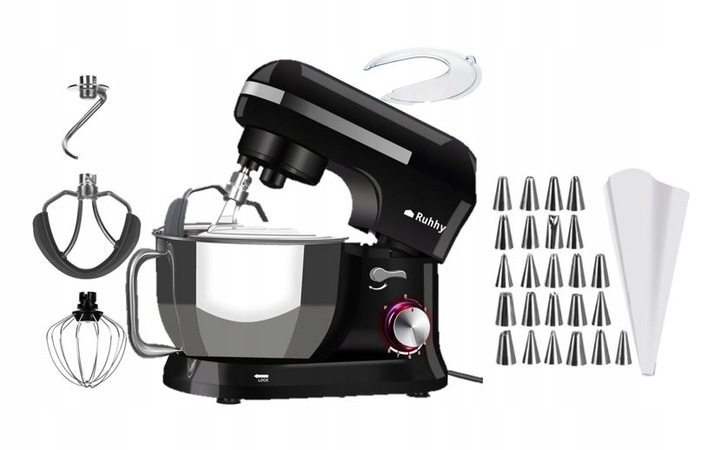 Robot kuchenny PLANETARNY 1700W domowy z 8 biegów prędkości + system PULSE