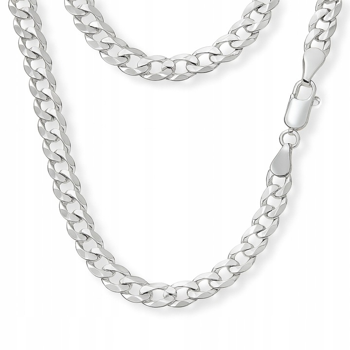 BRANSOLETKA SREBRNA MĘSKA 925 PEŁNA WŁOSKA PANCERKA NA PREZENT + GRAWER