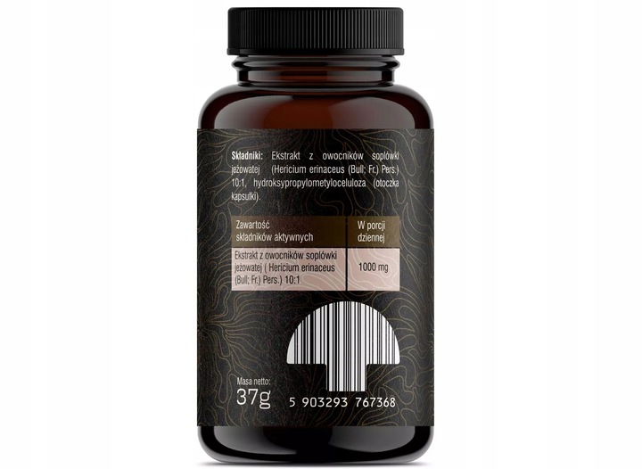 SolveLabs Lion's Mane Soplówka jeżowata 10:1 60kap