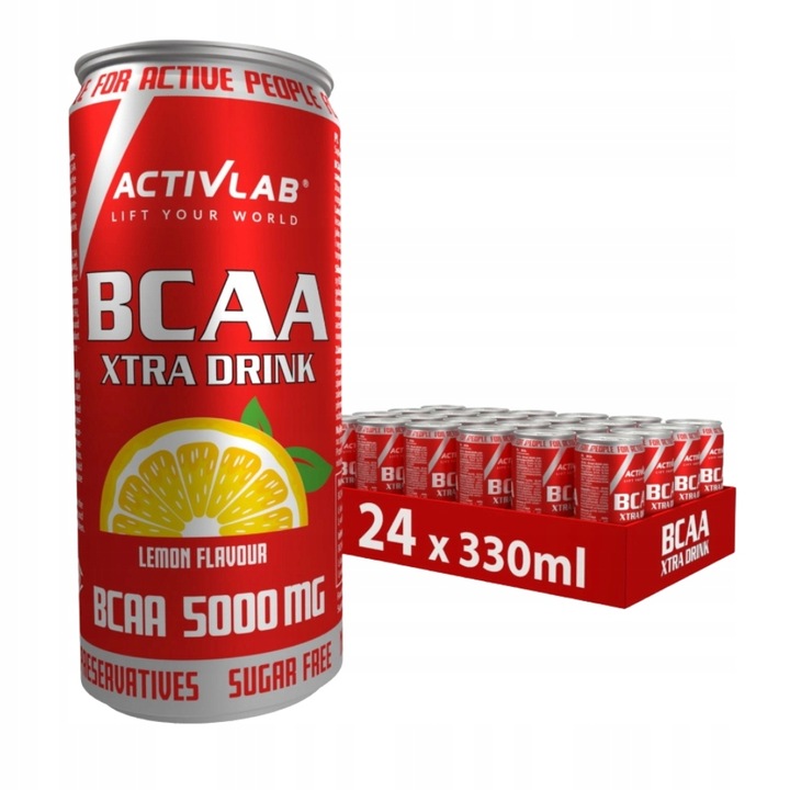ACTIVLAB BCAA XTRA DRINK 24x330ml AMINOKWASY + ISTOTONIC DRINK