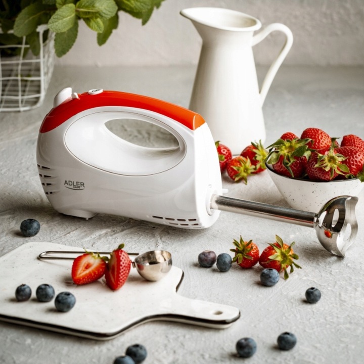 MIKSER RĘCZNY + BLENDER ROBOT KUCHENNY 2 MIESZADŁA 2 TRZEPAKI 300W 5 BIEGÓW