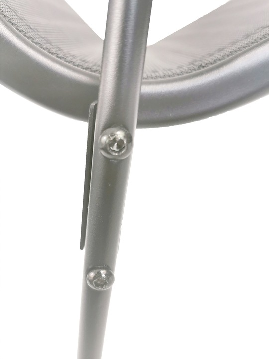 WYGODNE METALOWE NOWOCZESNE KRZESŁO OGRODOWE TARAS BALKON MINORKA SZARE