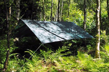 Szkocki Tarp, płachta DD Hammocks 3x3 oliwka