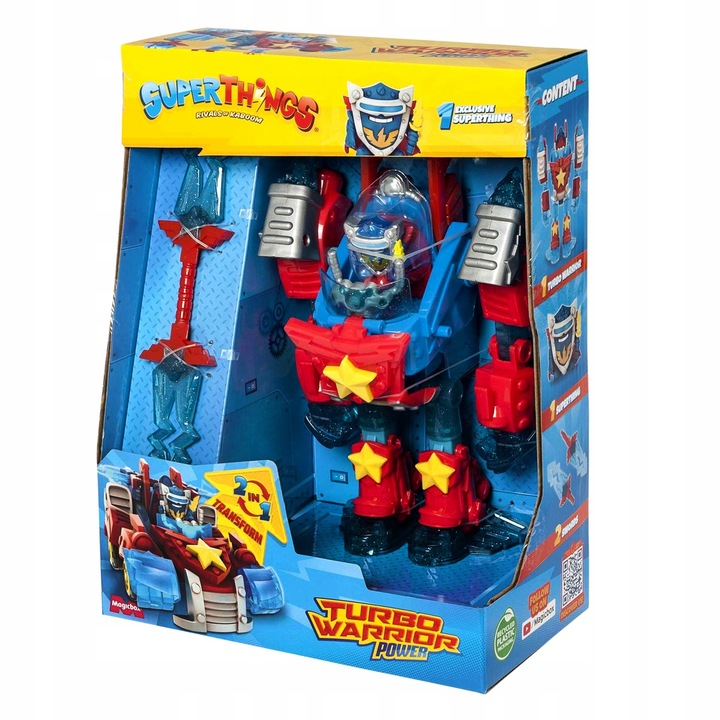 SUPERTHINGS Super Things Zings Turbo Warrior Power Robot Auto Transformer