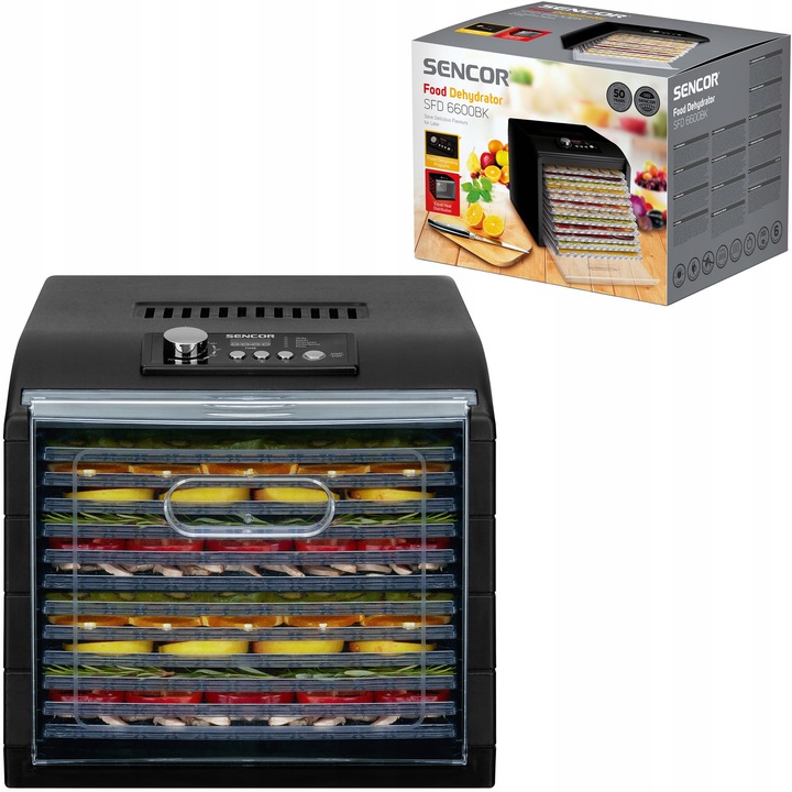 Suszarka Spożywcza do Żywności Sencor SFD 6600BK