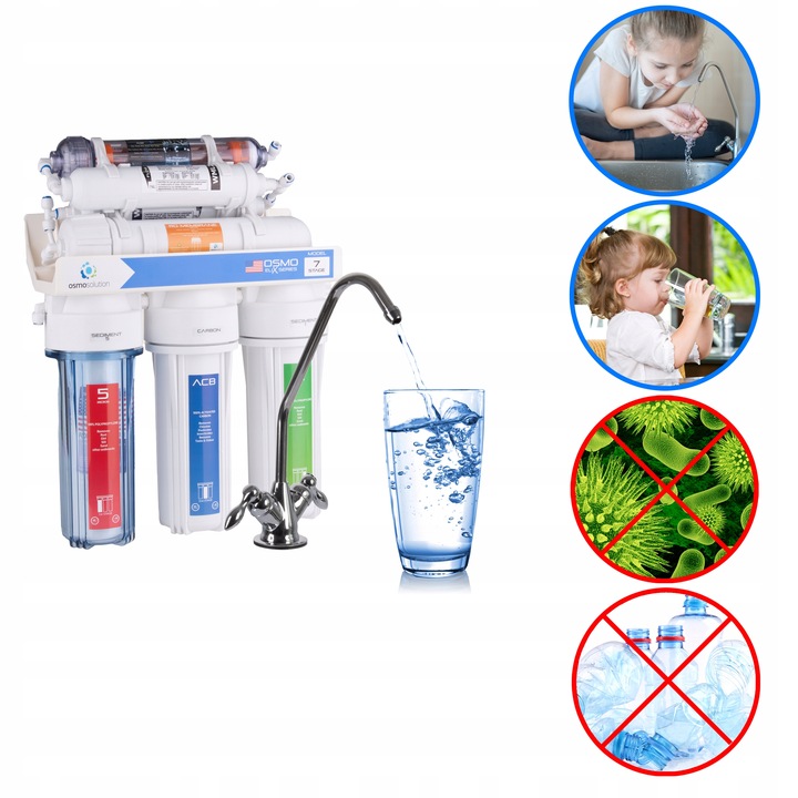 FILTR DO WODY RO7 JONIZATOR ODWRÓCONA OSMOZA