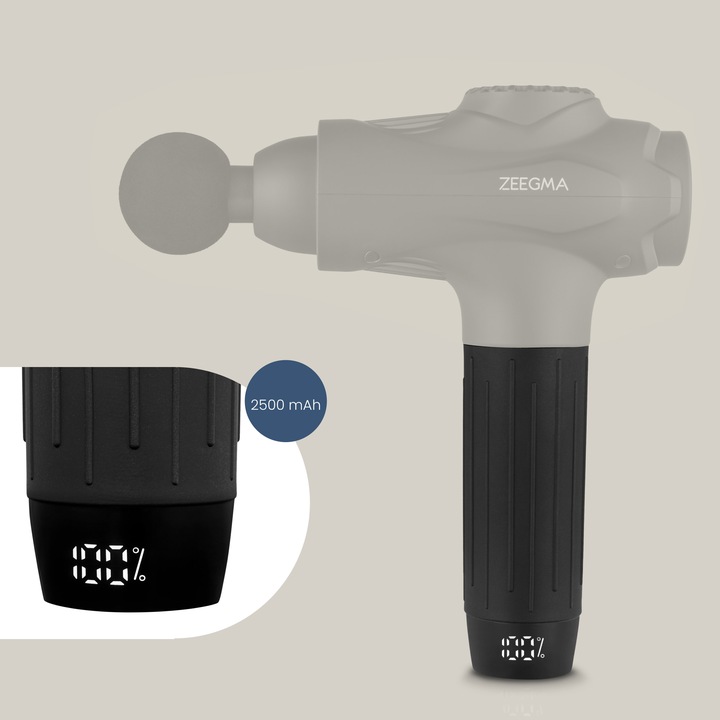 PISTOLET DO MASAŻU MASAŻER DO PLECÓW 12KOŃCÓWEK + WALIZKA + WOREK PREZENT