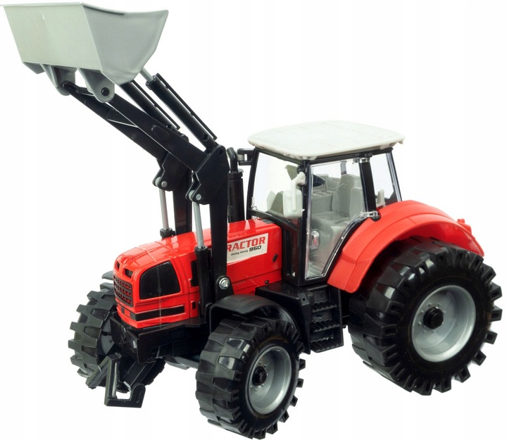 Duży Traktor z Przyczepą Ciągnik NAPĘD Ruchome elementy Otwierane drzwi