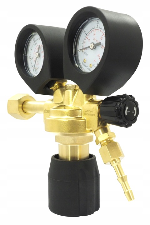 Reduktor butlowy Argon/CO2 dwutlenek 2 zegary Ar/CO2 MIX GUMA OSŁONY BS.DE