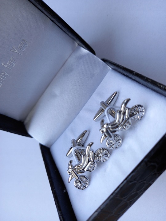 Spinki do mankiet koszuli Motor Motocykl Cross