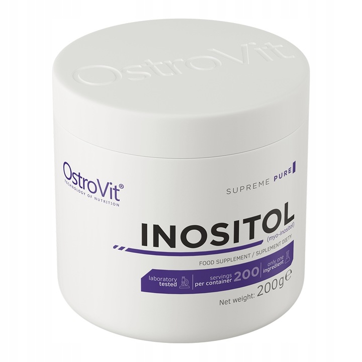 OstroVit Supreme Pure Inositol 200 g MIO-INOZYTOL WITAMINA B8 Bez dodatków