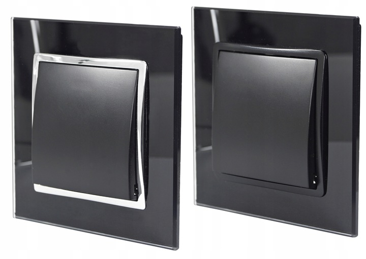 GNIAZDO GNIAZDKO SZKLANE POJEDYNCZE CZARNE BOLCEM PODTYNKOWE USB C PREMIUM