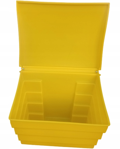 POJEMNIK skrzynia piasek piach sól drogową sorbent 70L PPM 70 litrów ŻÓŁTY