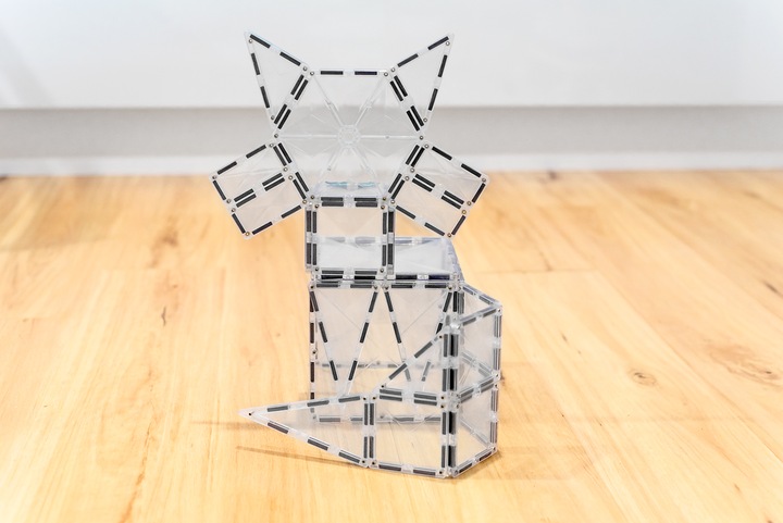 Connetix 34 el. startowe klocki magnetyczne Clear Starter transparentne