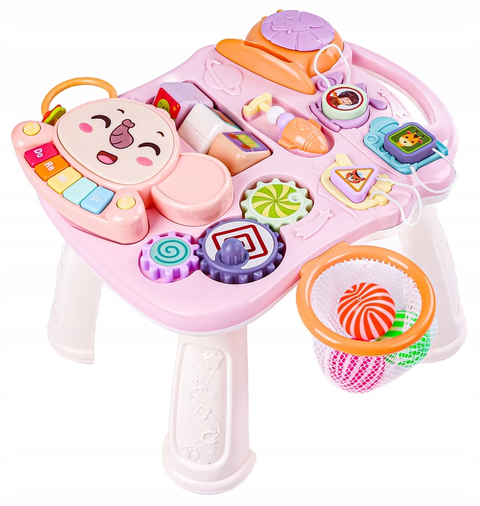 CHODZIK PCHACZ INTERAKTYWNY STOLIK EDUKACYJNY Jeździk Grający DLA DZIECI