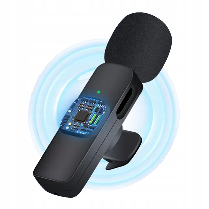 MIKROFON KRAWATOWY BEZPRZEWODOWY IPHONE BLUETOOTH USB C DO TELEFONU ANDROID