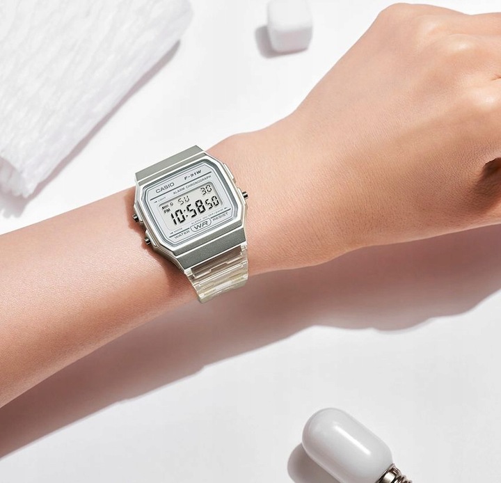 CYFROWY ZEGAREK CASIO F-91WS-7EF RETRO SPORT KLASYK MAŁY UNISEX +BOX 35mm