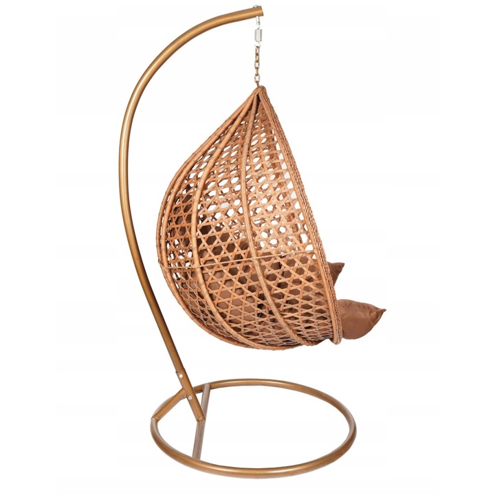 FOTEL KOKON KOSZ WISZĄCY JEDNOOSOBOWY DO POKOJU OGRODU OGRODOWY NA BALKON