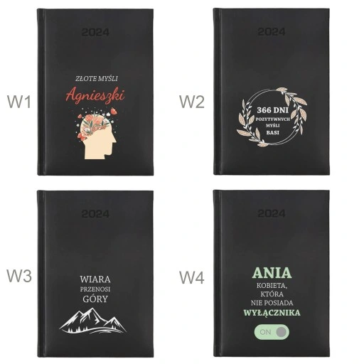 PERSONALIZOWANY KALENDARZ KSIĄŻKOWY PLANER TERMINARZ 2024 A5 NADRUK
