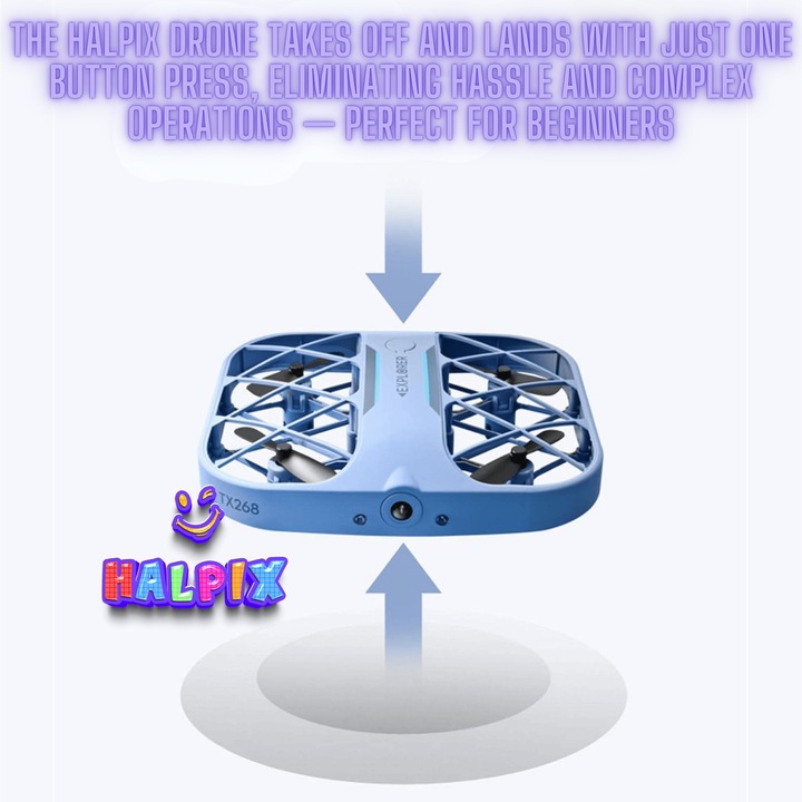 Trikowy mini dron Halpix zdalnie sterowany z kamerą 8K i Wi-Fi