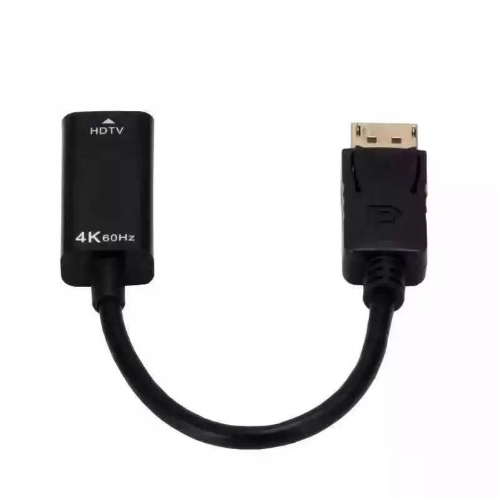 Adapter Kabel Display Port do HDMI 2.0 Przejściówka konwerter DP 4K/60Hz