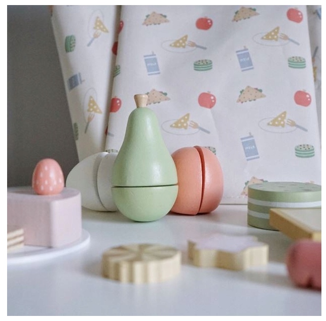 Drewniany Zestaw Piknikowy Dla Dzieci Nunukids Piknik Torba Mata Akcesoria