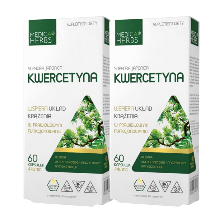 Kwercetyna Medica Herbs - 2x60 kapsułek 440 mg