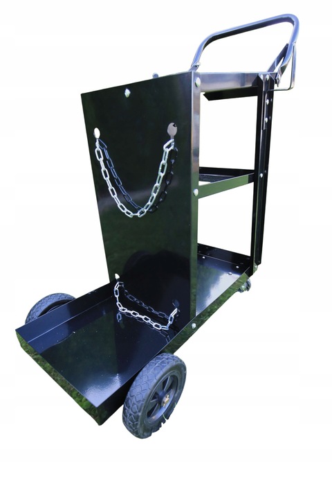 WÓZEK SPAWALNICZY DO SPAWANIA Z PÓŁKĄ NA BUTLĘ 3 PÓŁKI MOBILNY UDŹWIG 60 KG