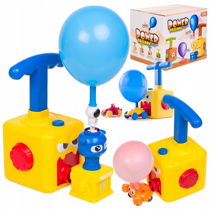 Power Balloon AUTA Z NAPĘDEM pompka balony pojazdy