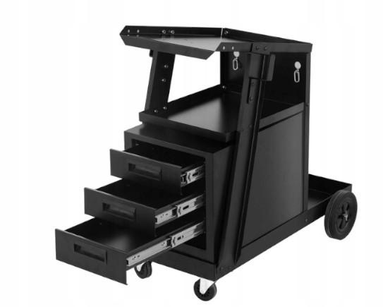 WÓZEK. SPAWALNICZY. DO SPAWAREK z półką na butle METALOWE KÓŁKA POD MIGOMAT