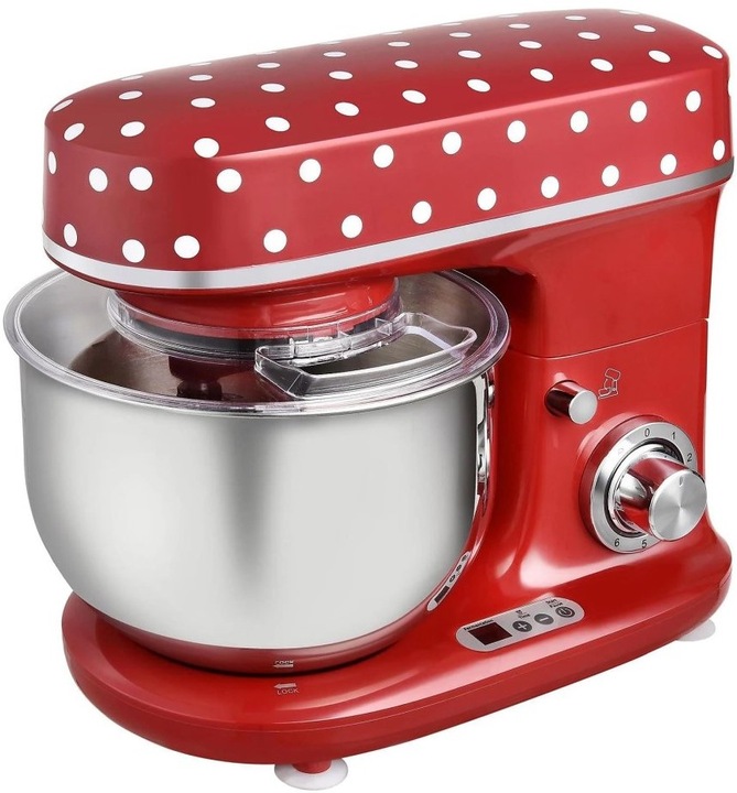 ROBOT PLANETARNY MIKSER KALORIK PODGRZEWANA MISA 5L 1400W-2500W RETRO LED