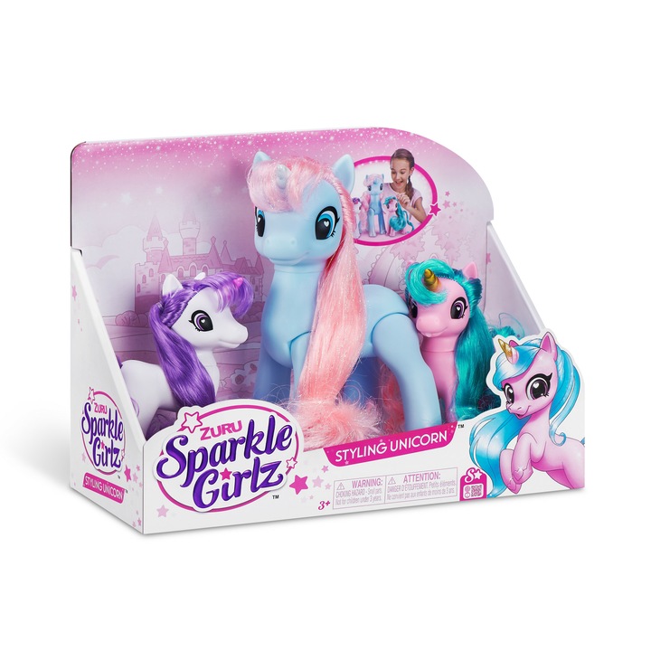 Sparkle Girlz Błyszczący jednorożec 3-Pack