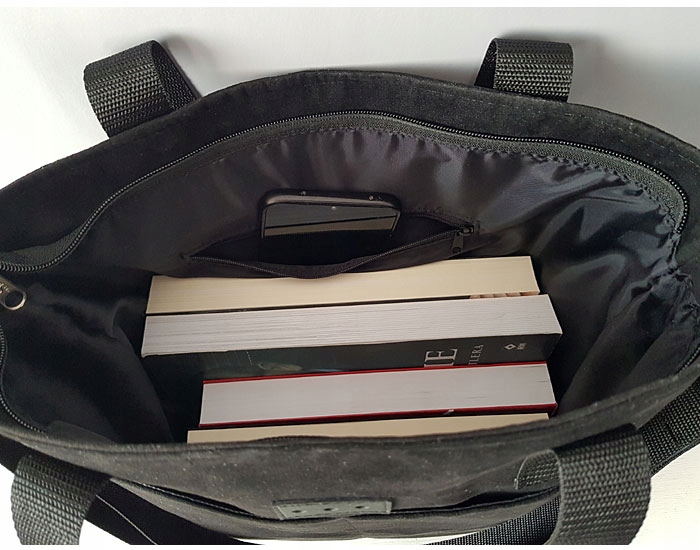 B.D Torebka damska zamszowa shopperka z kieszenią kolory z paskiem