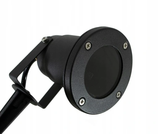 Reflektor ogrodowy wbijany szpikulec z przewodem 1m + żarówka LED GU10 5W