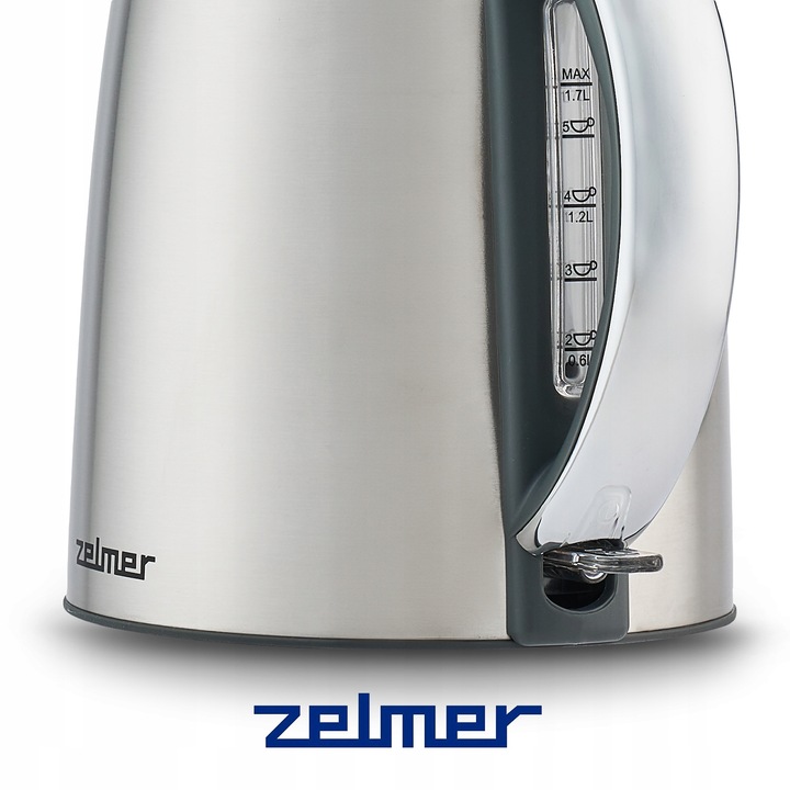 Czajnik elektryczny Zelmer ZCK7930 2200 W 1,7 l srebrny/szary