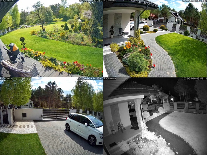 Kamera Zewnętrzna Obrotowa WiFi 5MPx 4MPx Czarna