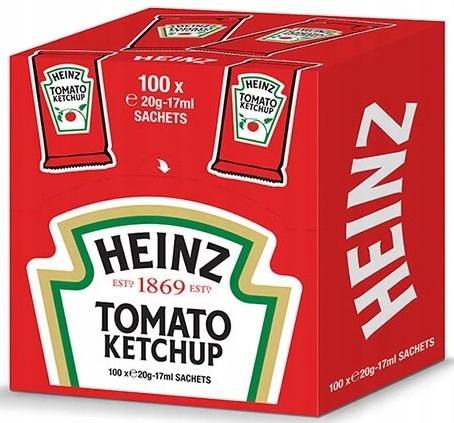 HEINZ Ketchup Łagodny saszetki 17 ml * 100 sztuk