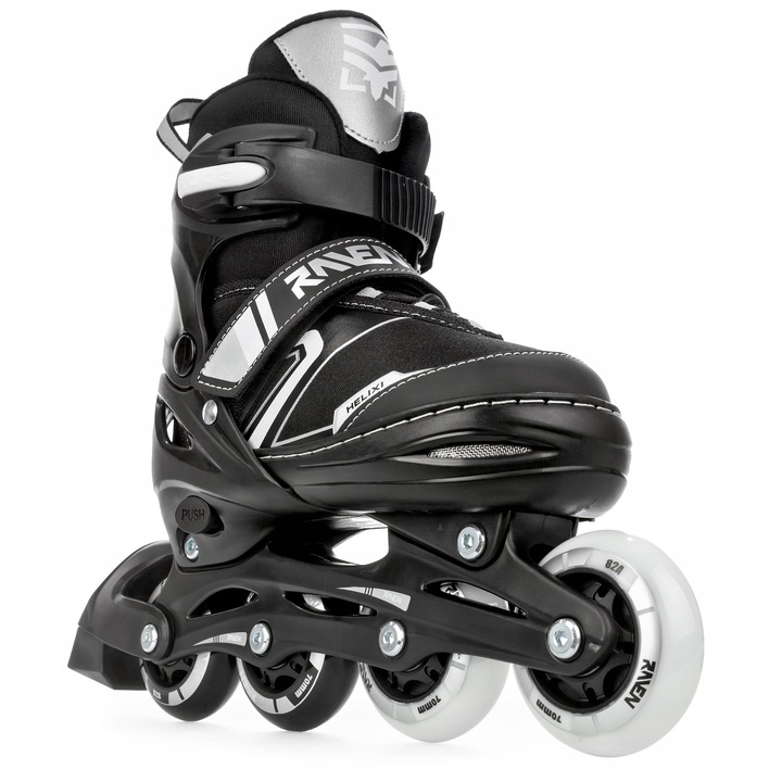 Rolki Regulowane RAVEN Helixi Black/Grey 30-33 Kółka LED