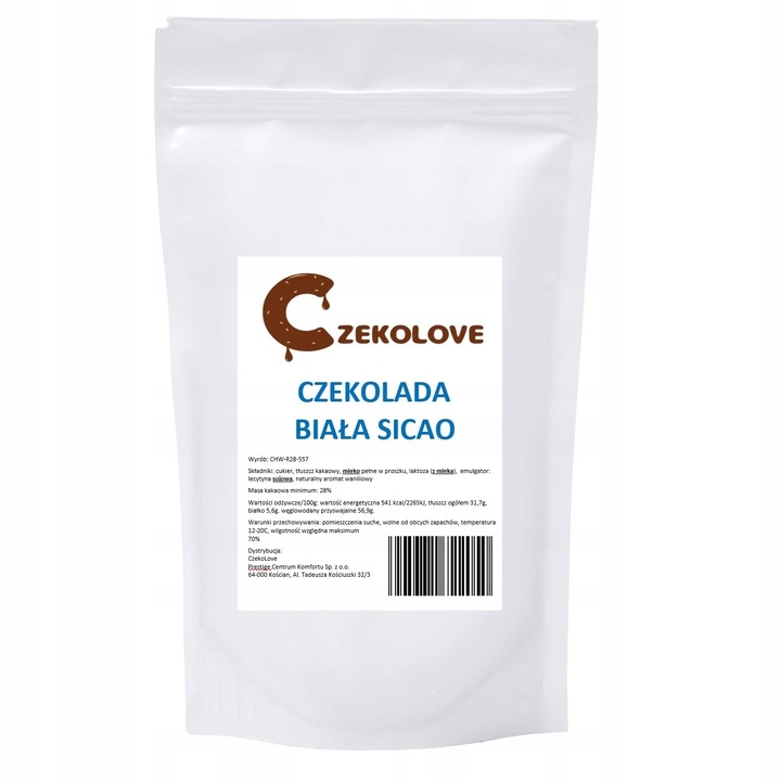 Czekolada BIAŁA 1KG 1000g fondue fontann polew pralin NAJLEPSZA CzekoLove