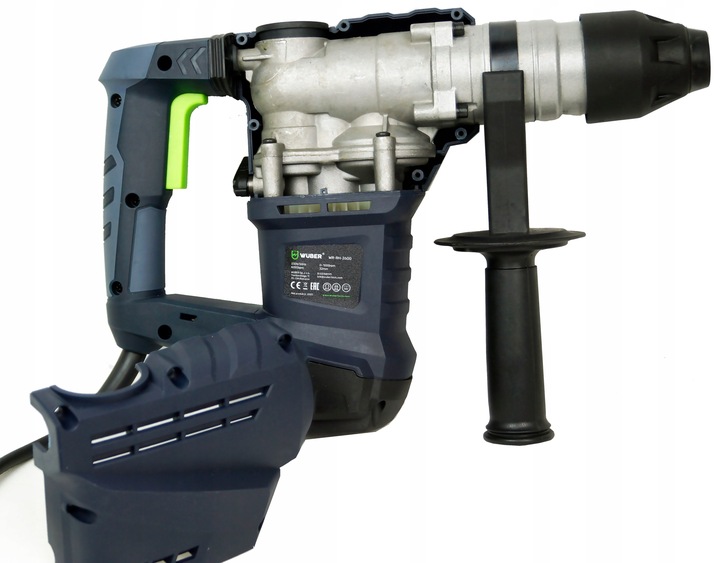 MŁOTOWIERTARKA MŁOT UDAROWY WUBER 2600 WIERTARKA SDS+ WALIZKA + DŁUTA