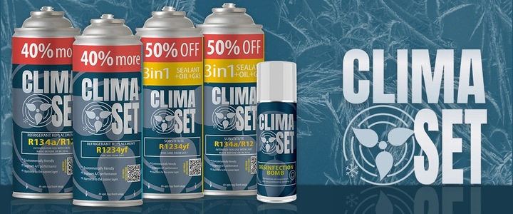 Gaz do klimatyzacji R134a 626g XL z przewodem ClimaSet