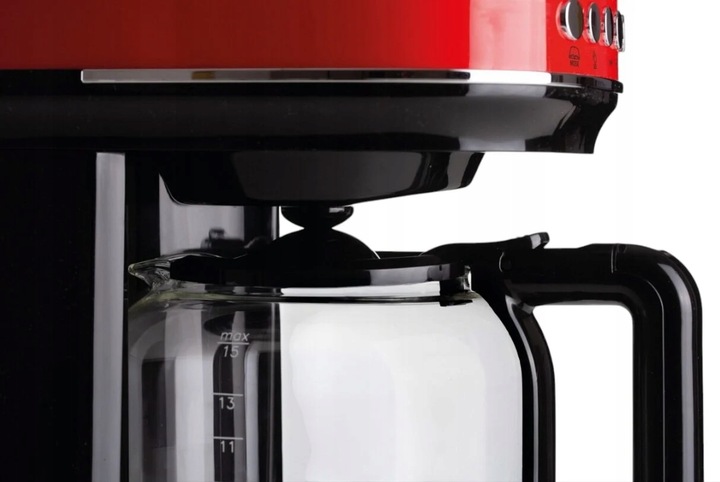 Ekspres przelewowy ARIETE Moderna 1396/00 Czerwono-czarny