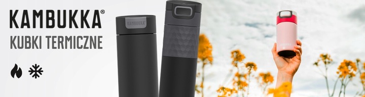 Kubek termiczny Kambukka Olympus 500 ml Serious Grey – szczelny, BPA Free